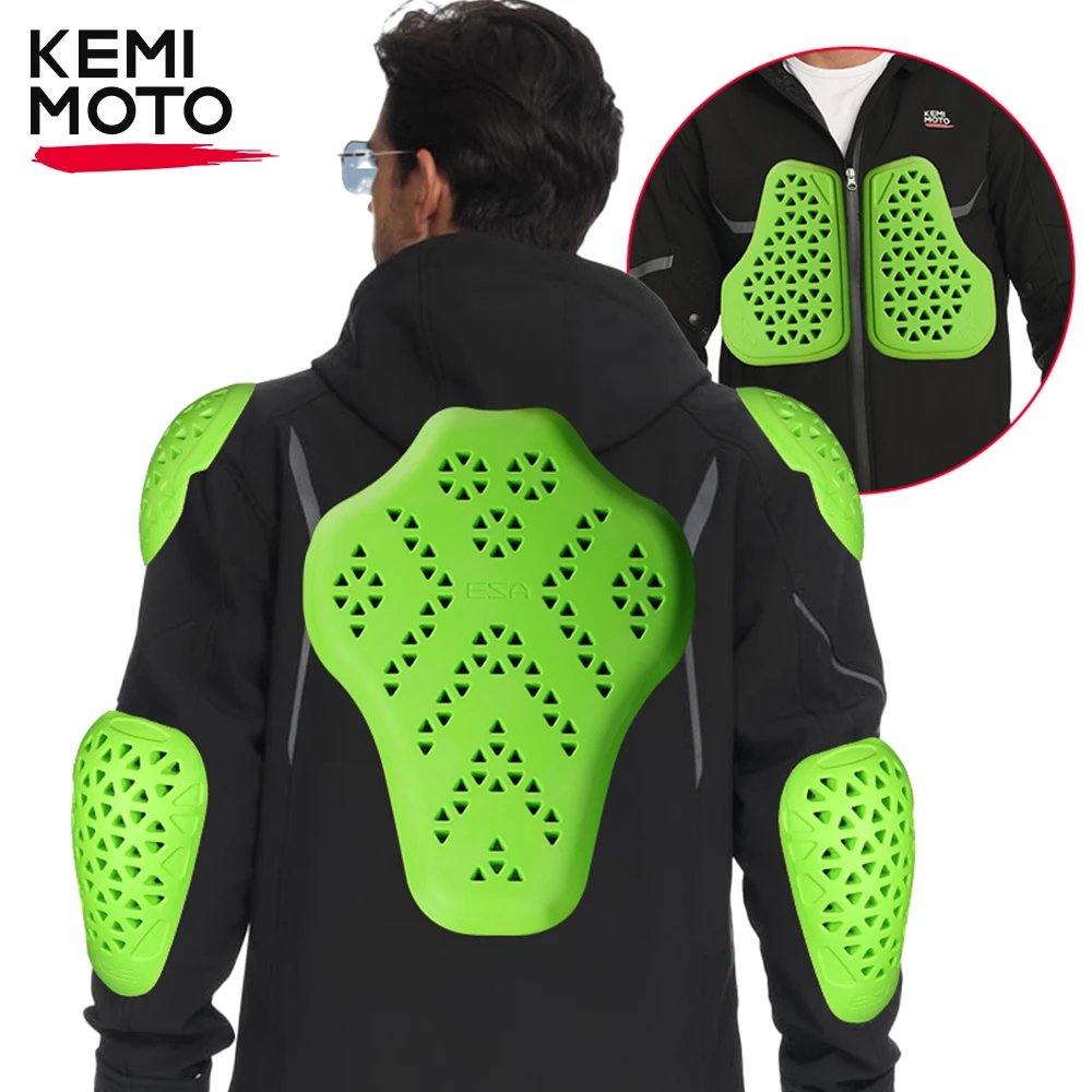 Motorcycle Riding CE Protective Guards 7Pcs Set Build-in Jackets Back Armor Elbow Pads Security Certification Outdoor Sports
