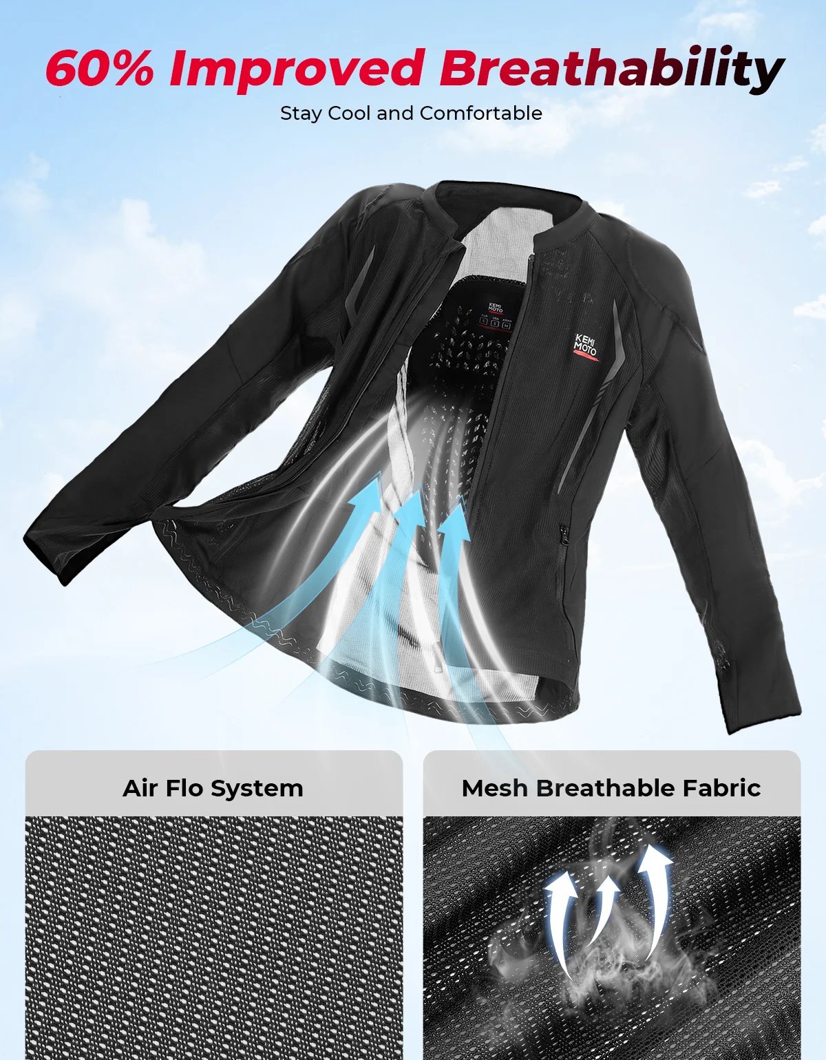 Motorcycle Armor Summer Jacket Breathable Mesh with 7PCS CE Protective Gear for Men Women Motocross UTV ATV Equipments