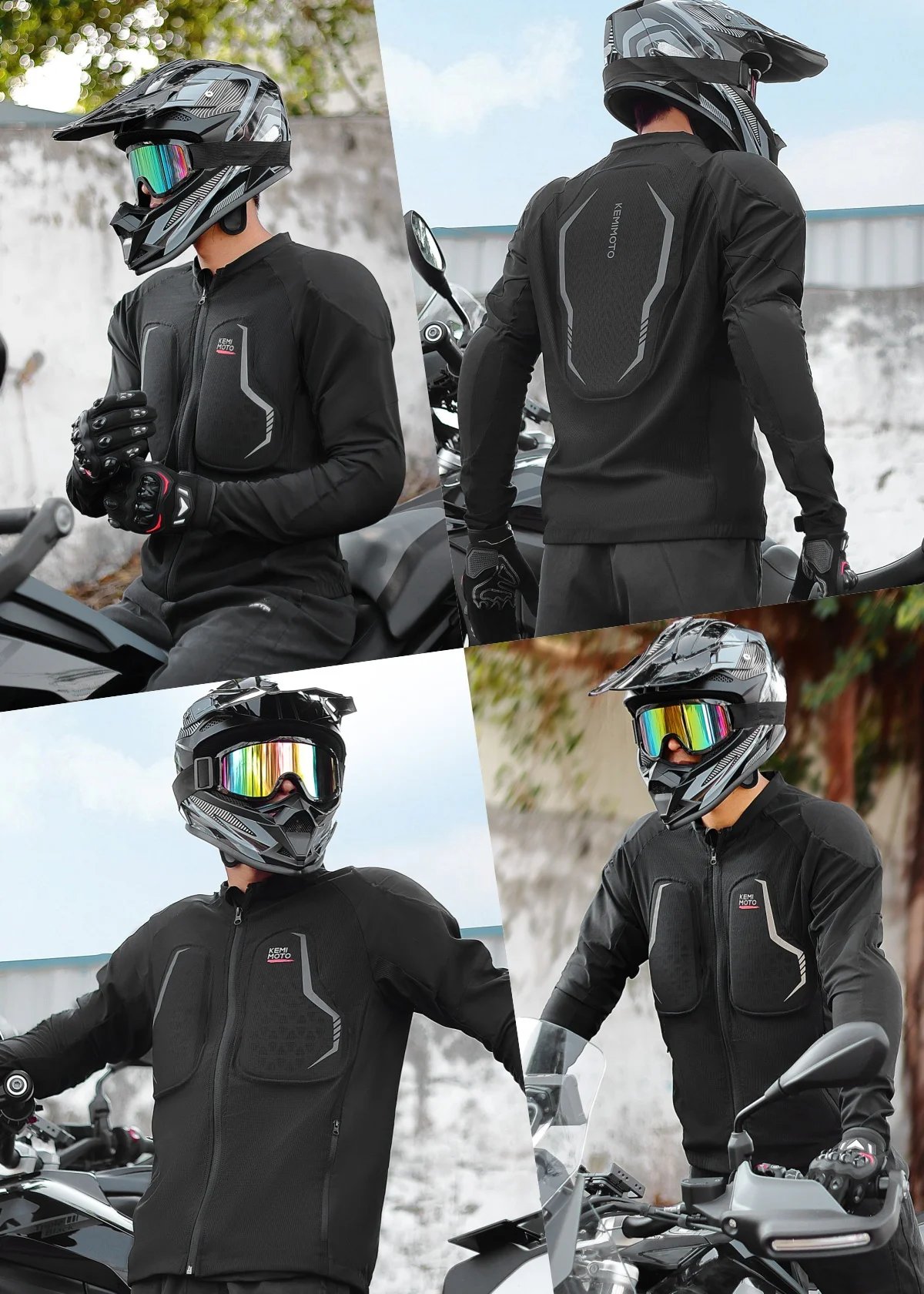 Motorcycle Armor Summer Jacket Breathable Mesh with 7PCS CE Protective Gear for Men Women Motocross UTV ATV Equipments Motorcycle Armor Summer Jacket Breathable Mesh with 7PCS CE Protective Gear for Men Women Motocross UTV ATV Equipments