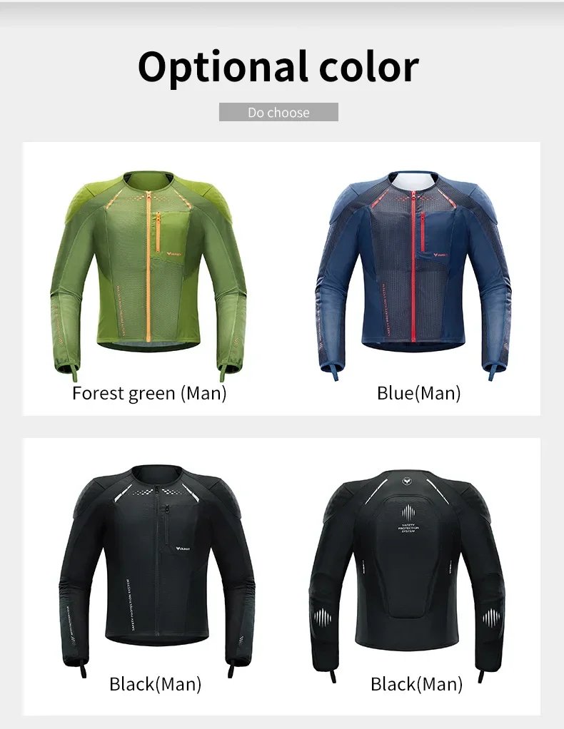 Motorcycle Clothing Armor Summer Men Women for Outdoor Riding CE Protective Gear Soft Sportswear Racing Equipment Body Protector
