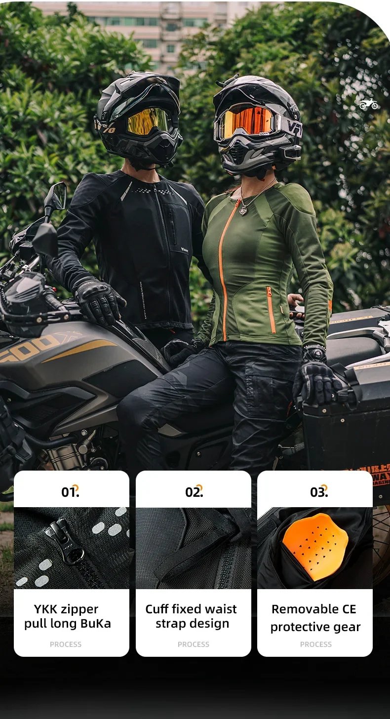 Motorcycle Clothing Armor Summer Men Women for Outdoor Riding CE Protective Gear Soft Sportswear Racing Equipment Body Protector