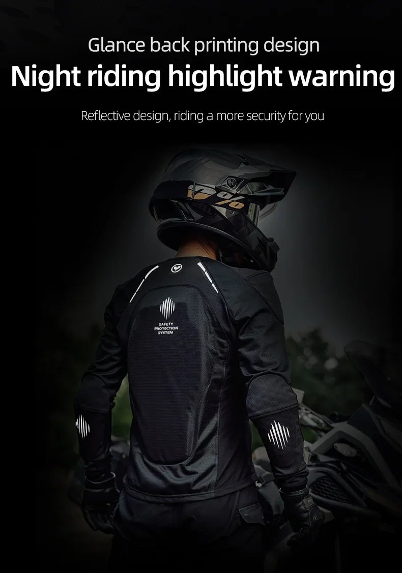 Motorcycle Clothing Armor Summer Men Women for Outdoor Riding CE Protective Gear Soft Sportswear Racing Equipment Body Protector