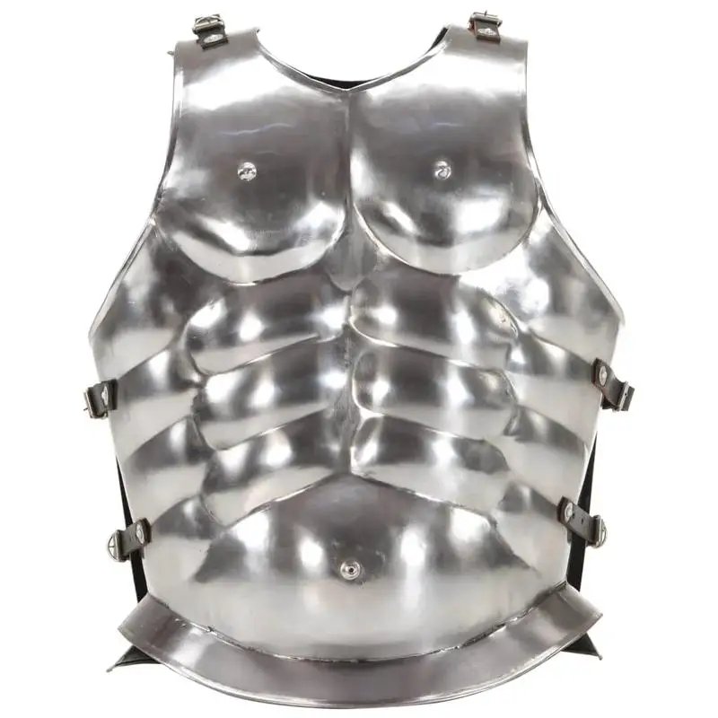 Coraza De Armadura Romana Lorica Musculata, Réplica Histórica De Acero Pulido Con Correas De Cuero Ajustables, Ideal,Shipped from local warehouse