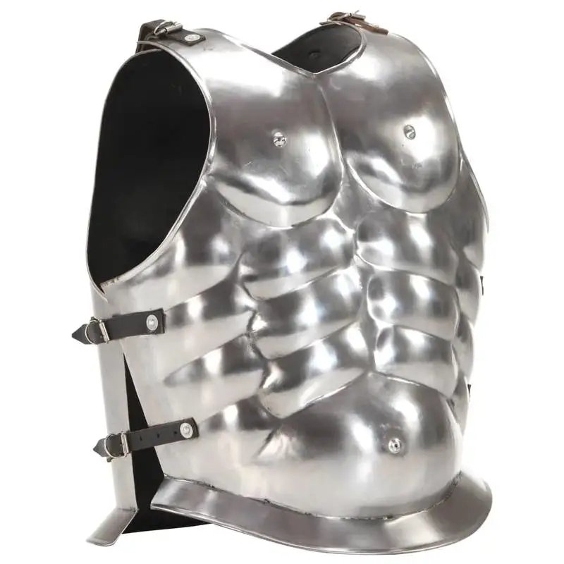 Coraza De Armadura Romana Lorica Musculata, Réplica Histórica De Acero Pulido Con Correas De Cuero Ajustables, Ideal,Shipped from local warehouse