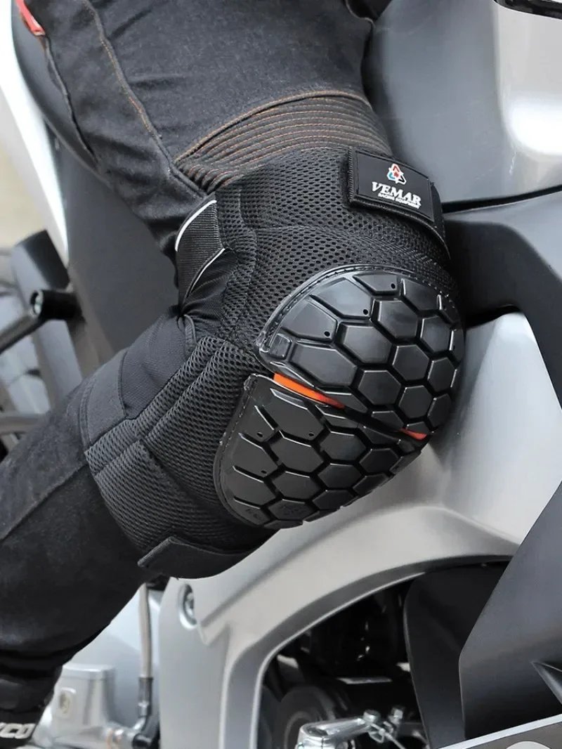 2026 NEW 2Pcs Motorcycle Knee Protector Summer Breathable Windproof Warm Anti Fall Off Road Riding Leg Guards for Men Women
