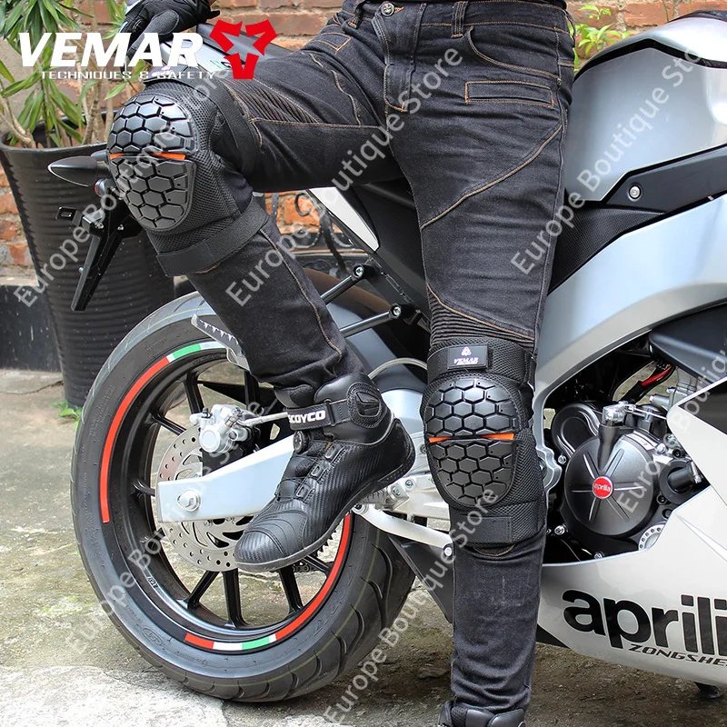 2026 NEW 2Pcs Motorcycle Knee Protector Summer Breathable Windproof Warm Anti Fall Off Road Riding Leg Guards for Men Women