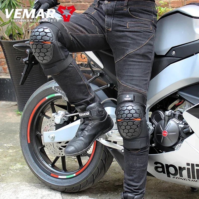 2026 NEW 2Pcs Motorcycle Knee Protector Summer Breathable Windproof Warm Anti Fall Off Road Riding Leg Guards for Men Women