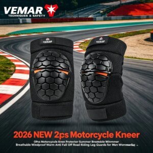 2026 NEW 2Pcs Motorcycle Knee Protector Summer Breathable Windproof Warm Anti Fall Off Road Riding Leg Guards for Men Women