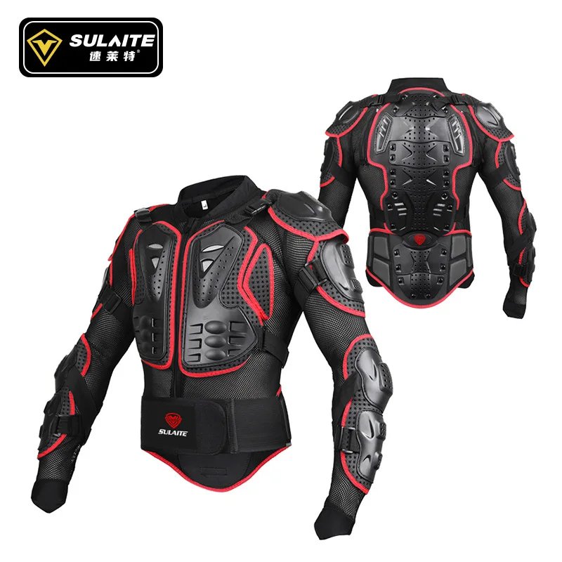 SULAITE Motorcycle Jacket Racing Armor Protector ATV Motocross Body Protection Jacket Clothing Protective Gear