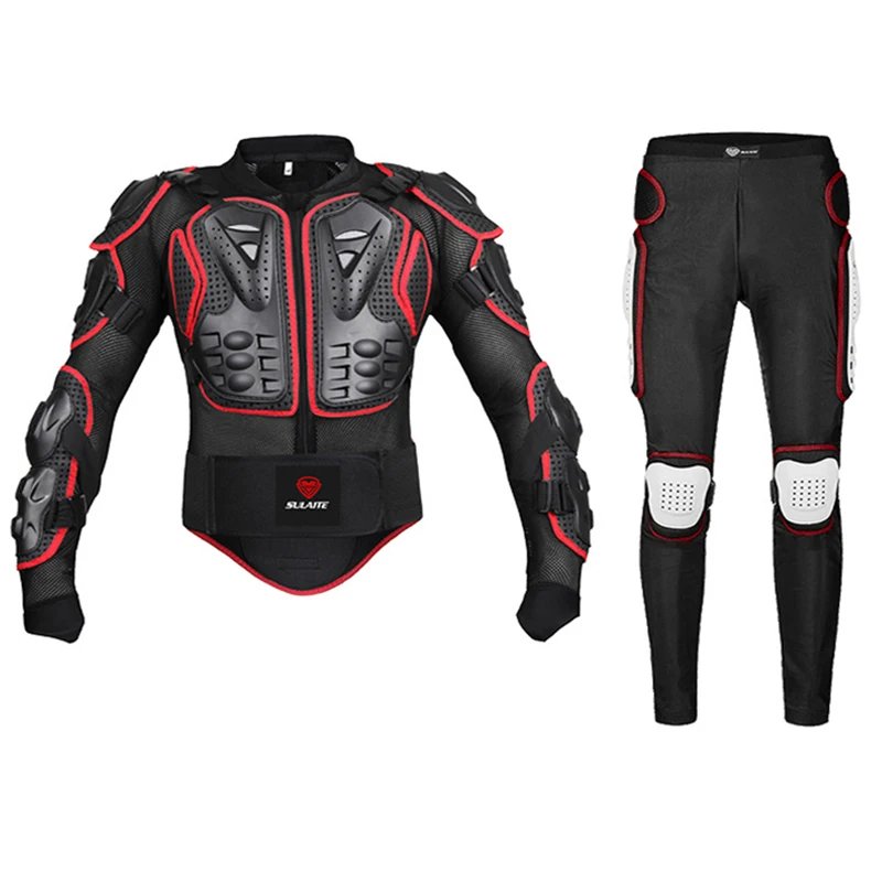 SULAITE Motorcycle Jacket Racing Armor Protector ATV Motocross Body Protection Jacket Clothing Protective Gear
