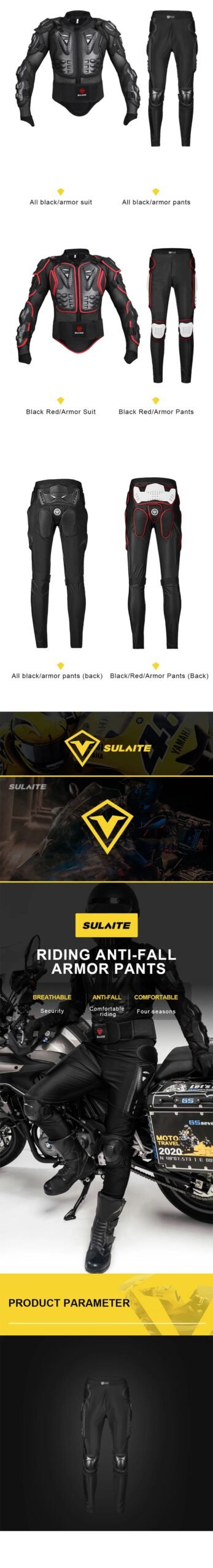 SULAITE Motorcycle Jacket Racing Armor Protector ATV Motocross Body Protection Jacket Clothing Protective Gear SULAITE Motorcycle Jacket Racing Armor Protector ATV Motocross Body Protection Jacket Clothing Protective Gear