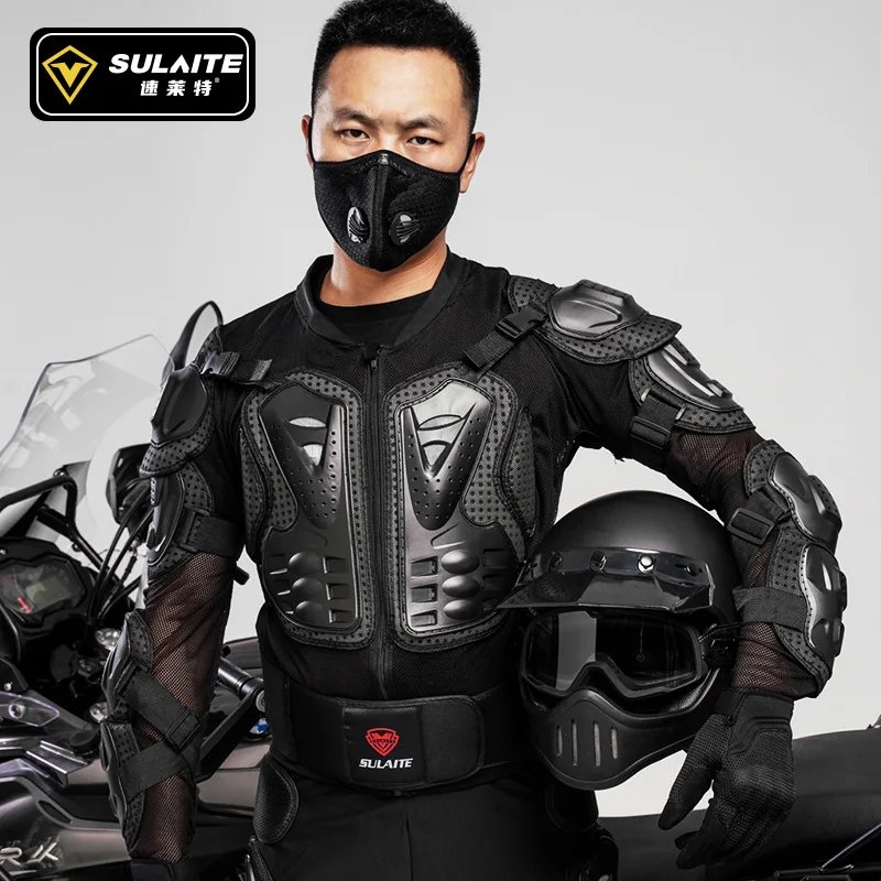 SULAITE Motorcycle Jacket Racing Armor Protector ATV Motocross Body Protection Jacket Clothing Protective Gear