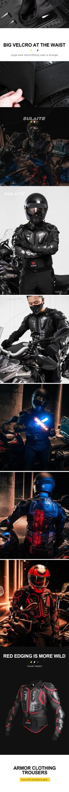 SULAITE Motorcycle Jacket Racing Armor Protector ATV Motocross Body Protection Jacket Clothing Protective Gear SULAITE Motorcycle Jacket Racing Armor Protector ATV Motocross Body Protection Jacket Clothing Protective Gear