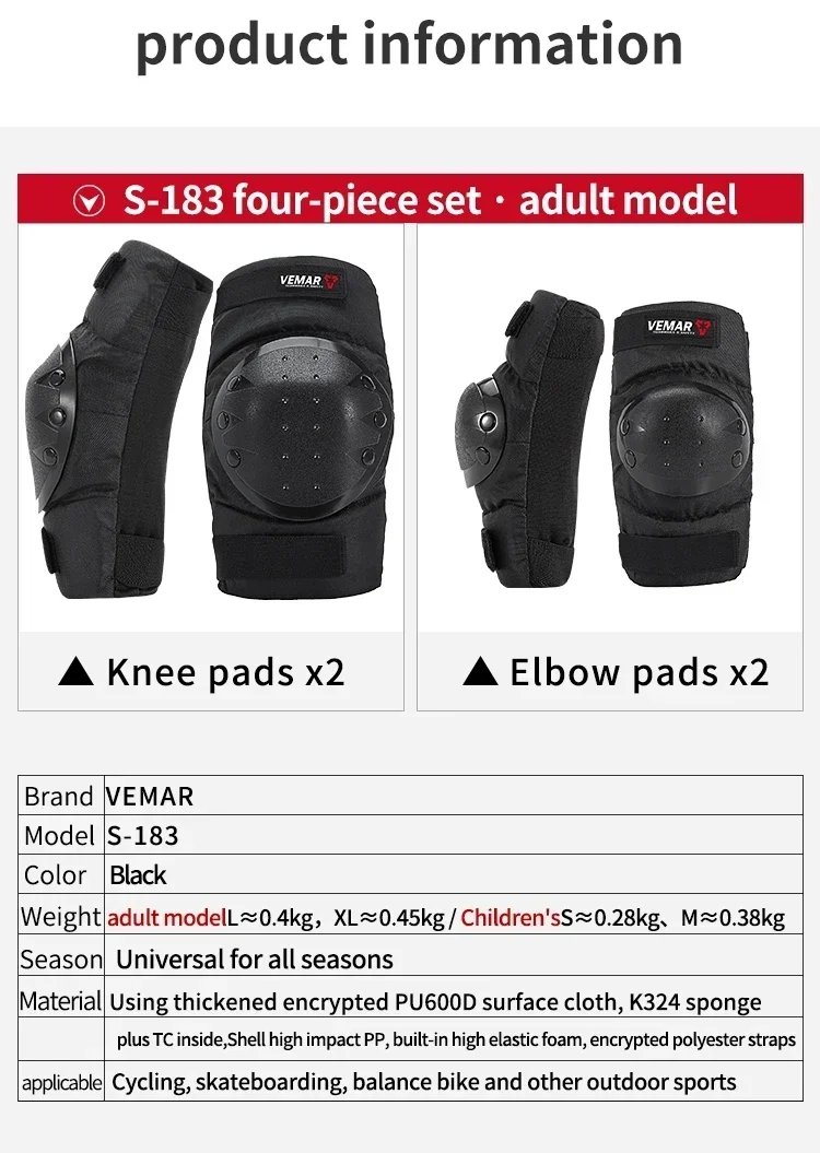 2026 NEW 4Pcs Short Style Motorcycle Armor Knee Elbow Pads Anti Fall Off Road Riding Protective Gear for Men Women Motocross