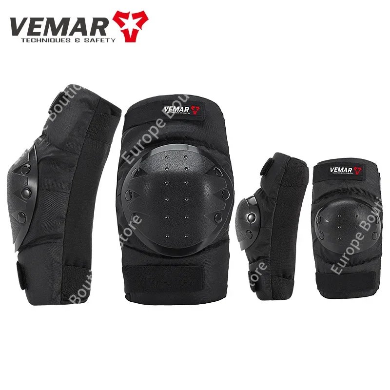 2026 NEW 4Pcs Short Style Motorcycle Armor Knee Elbow Pads Anti Fall Off Road Riding Protective Gear for Men Women Motocross