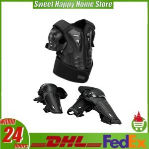 Motorcycle Body Armor Set Dirt Bike Protective Gear Mountain Bike Chest Knee Elbow Pads for Off Road Cycling Rollerblading