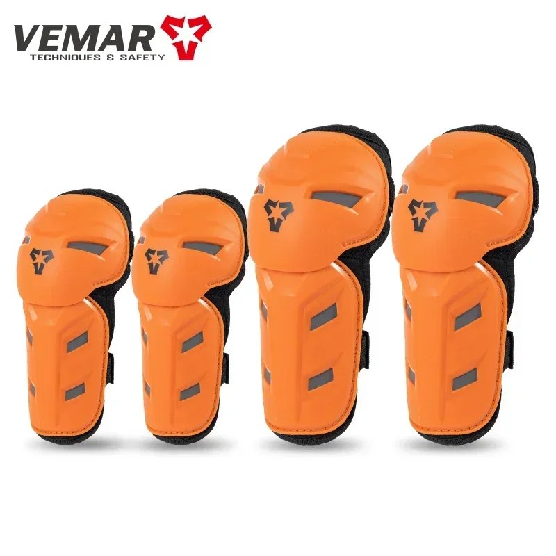 2026 NEW Kids Motorcycle Leg Guards Knee Pads Elbow Pads Summer Anti Crash Breathable 4 Seasons Unisex Riding Armor Set