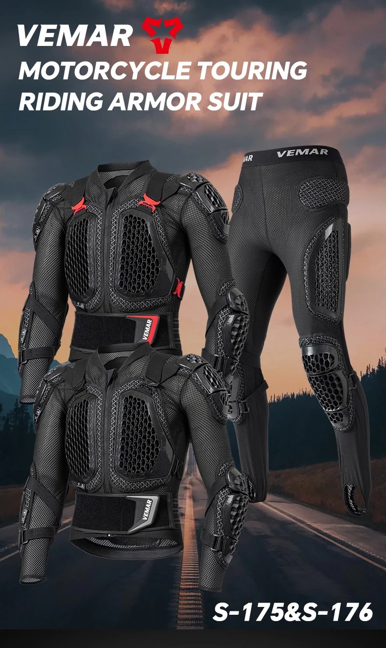 CE Certified Motorcycle Armor Jacket Anti-Impact Anti-fall Body Armor Jacket DH MTB Off-road Motocross Protective Gears S-5XL