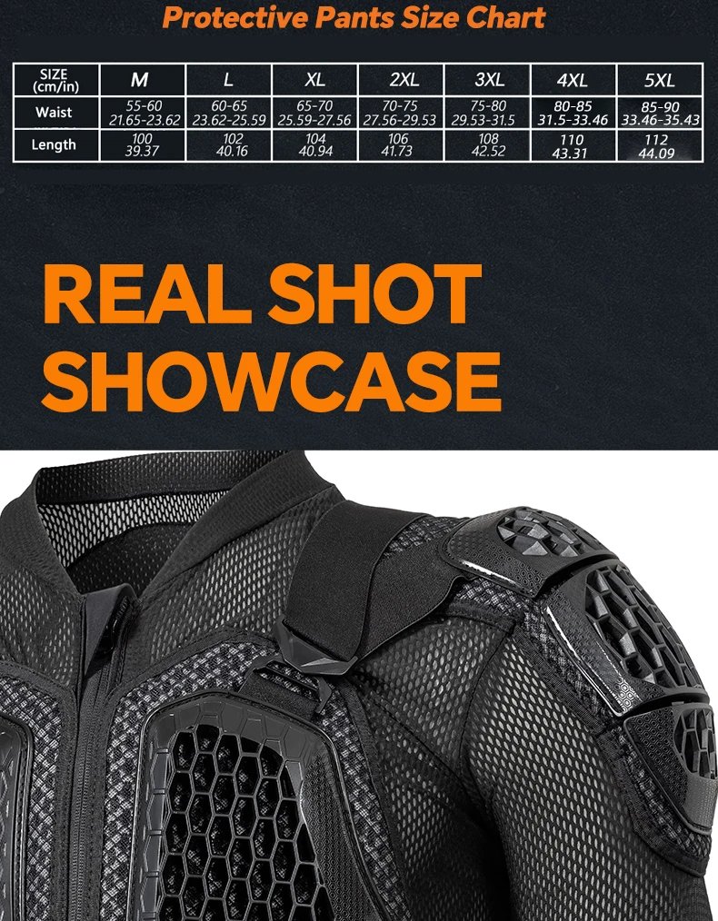 CE Certified Motorcycle Armor Jacket Anti-Impact Anti-fall Body Armor Jacket DH MTB Off-road Motocross Protective Gears S-5XL