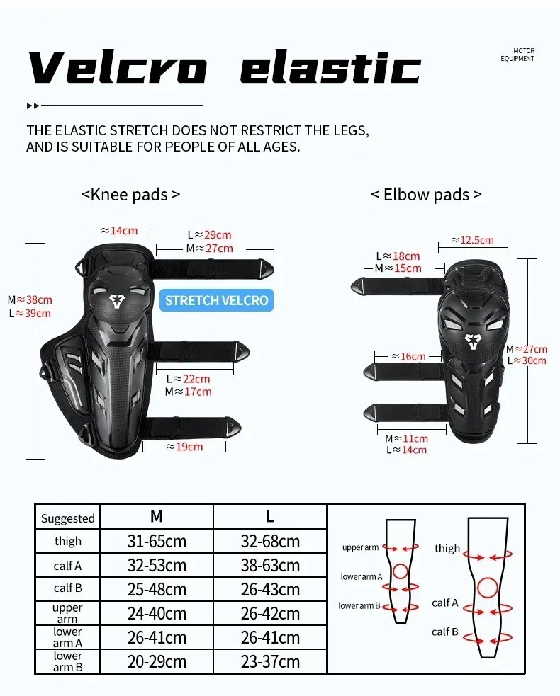 2026 NEW 2Pcs 4 Seasons Shock Absorption Anti Fall Wear Resistant Motorcycle Knee Protector Off Road Riding Leg Guards for Men