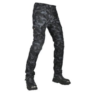 Motorcycle Pants Camo Jeans Motocross Motoride Stretch Racing Wearable Trousers For Men Outdoor Riding Equipment Protective Gear
