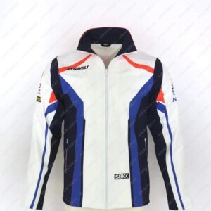 For BMW Motorrad WorldSBK Racing Team Motorsport Motorcycle Jacket Zipper Closure Windproof Keep Warm Sportswear Stand Collar