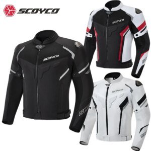 SCOYCO Motorcycle Jacket Wear-resistant Windproof Motorbike Rider Jacket Men Women CE Level Protection Anti-fall Racing Clothing