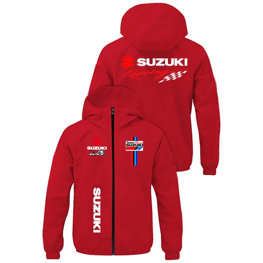 Suzuki Thin Jacket Team Uniform Outdoor Sports Motorcycle Competition Jacket Riding Suit Baseball Jacket Men's Coat