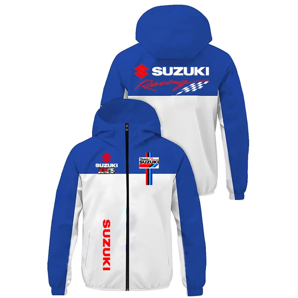 Suzuki Thin Jacket Team Uniform Outdoor Sports Motorcycle Competition Jacket Riding Suit Baseball Jacket Men's Coat