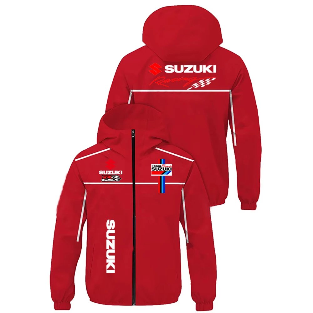 Suzuki Thin Jacket Team Uniform Outdoor Sports Motorcycle Competition Jacket Riding Suit Baseball Jacket Men's Coat