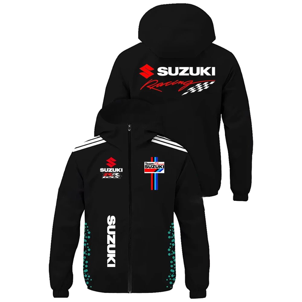 Suzuki Thin Jacket Team Uniform Outdoor Sports Motorcycle Competition Jacket Riding Suit Baseball Jacket Men's Coat