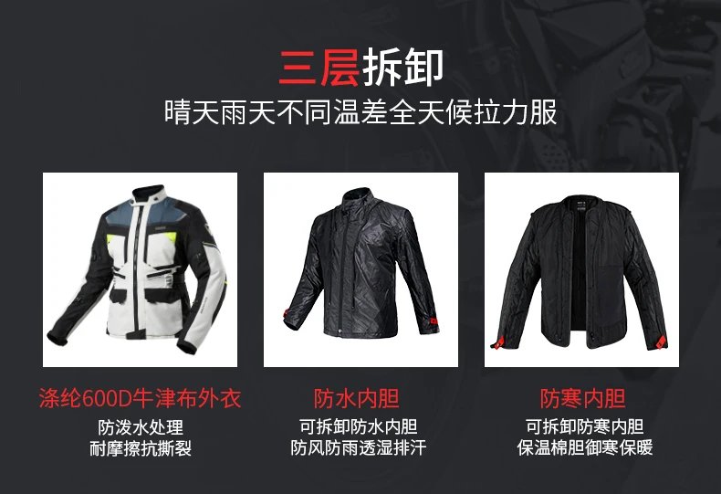 Motocross Riding Clothes Autumn Winter Warm Waterproof Motorcycle Jacket Pants Men CE Anti-fall Off Road Jacket Rally Suit Motocross Riding Clothes Autumn Winter Warm Waterproof Motorcycle Jacket Pants Men CE Anti-fall Off Road Jacket Rally Suit