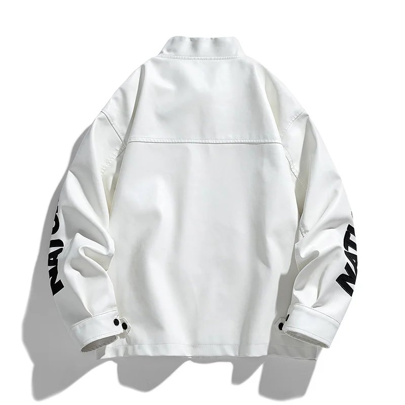 American Leather Jacket Coats Male Autumn Winter Street Pilot Motorcycle Clothing Hiphop Trend Loose Luffian Handsome Top Coats