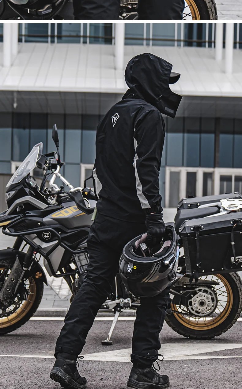 SULAITE Motorcycle Raincoat Men Split Capa De Chuva Motoqueiro Waterproof Motorbike Rain Coat Chubasquero Moto Clothing