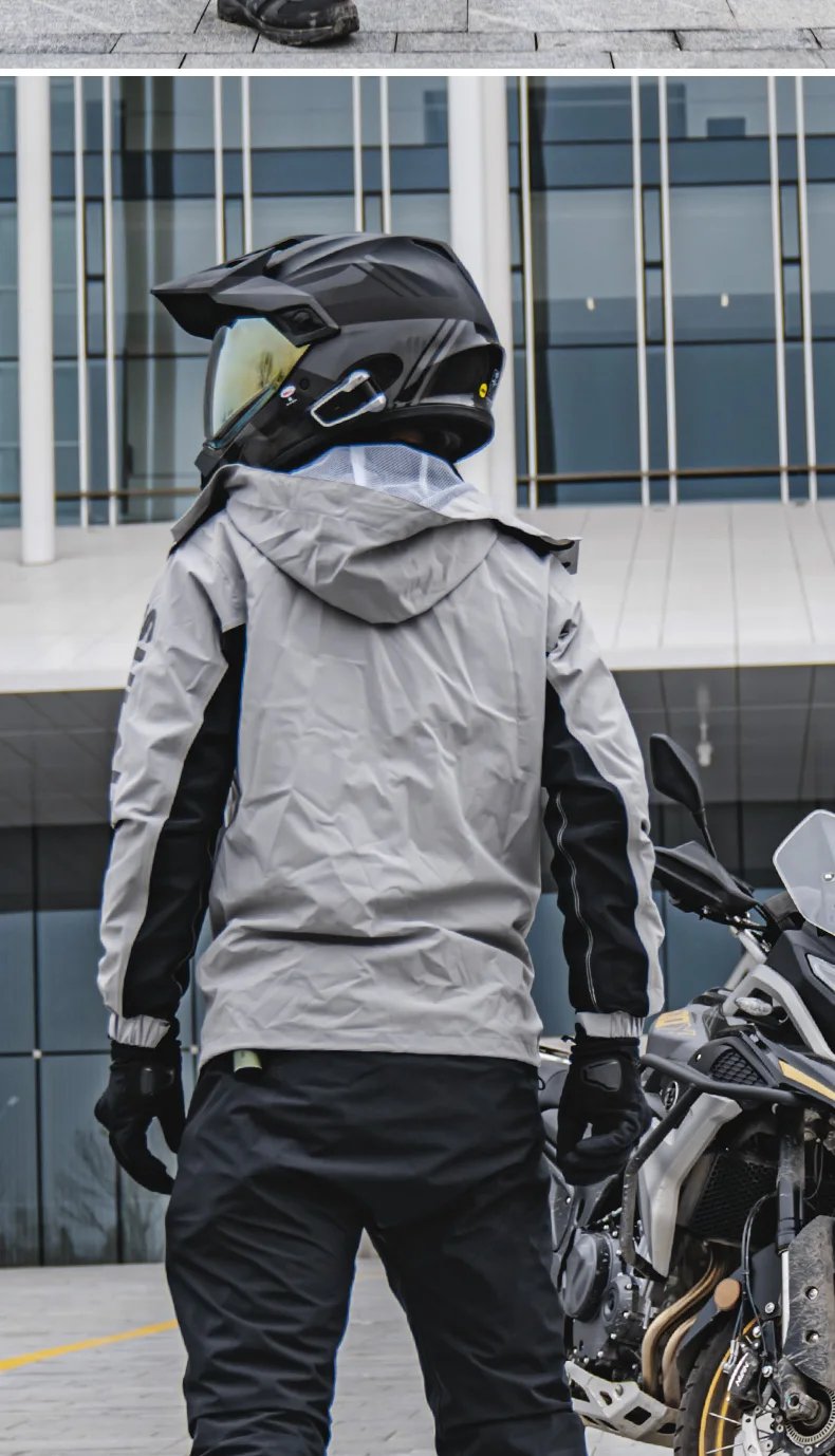 SULAITE Motorcycle Raincoat Men Split Capa De Chuva Motoqueiro Waterproof Motorbike Rain Coat Chubasquero Moto Clothing
