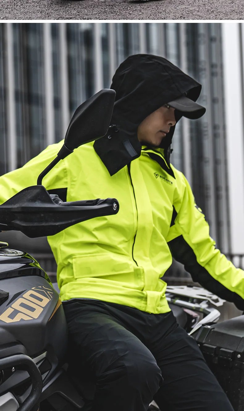SULAITE Motorcycle Raincoat Men Split Capa De Chuva Motoqueiro Waterproof Motorbike Rain Coat Chubasquero Moto Clothing