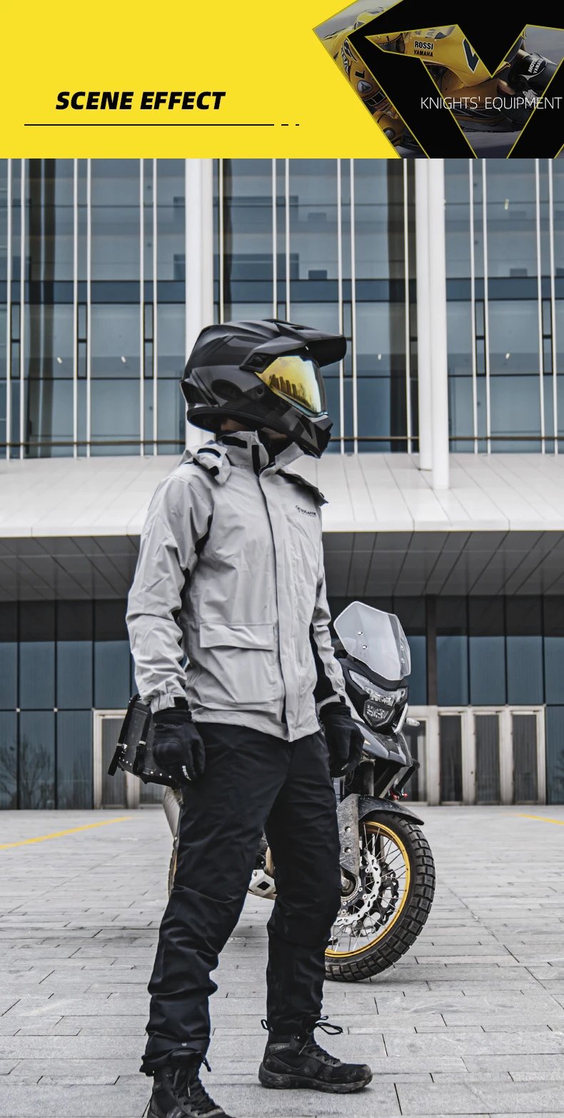 SULAITE Motorcycle Raincoat Men Split Capa De Chuva Motoqueiro Waterproof Motorbike Rain Coat Chubasquero Moto Clothing