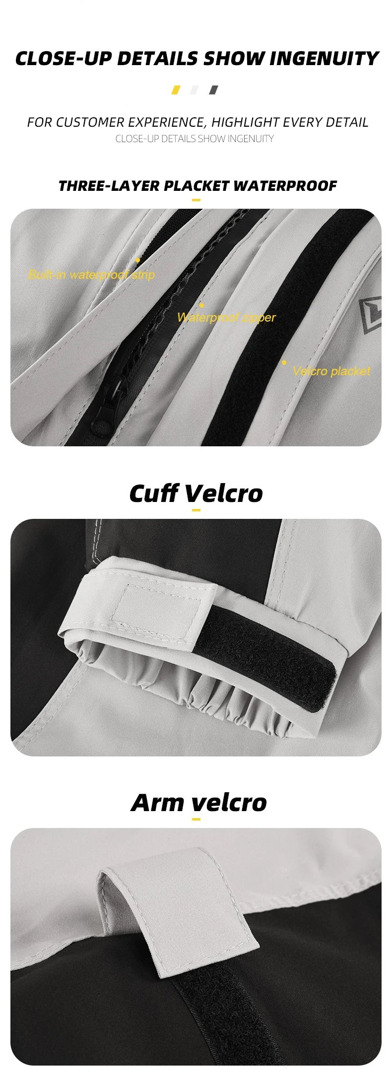 SULAITE Motorcycle Raincoat Men Split Capa De Chuva Motoqueiro Waterproof Motorbike Rain Coat Chubasquero Moto Clothing