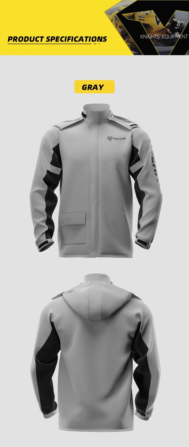 SULAITE Motorcycle Raincoat Men Split Capa De Chuva Motoqueiro Waterproof Motorbike Rain Coat Chubasquero Moto Clothing