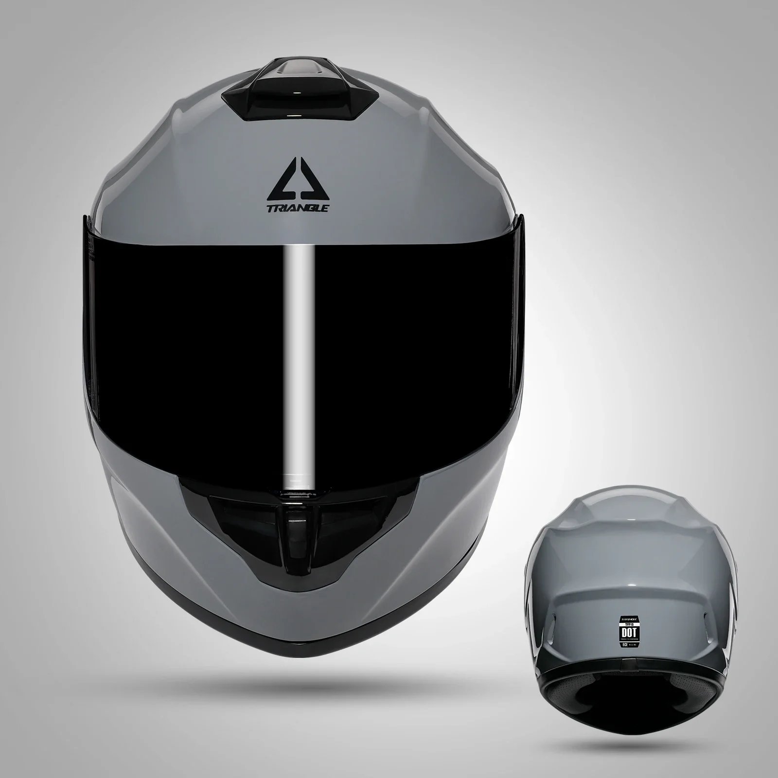Unisex Full Face Motorcycle Helmet Moto Helmets for Men Women with Extra Clear Visor DOT Approved Cascos Moto TRIANGLE