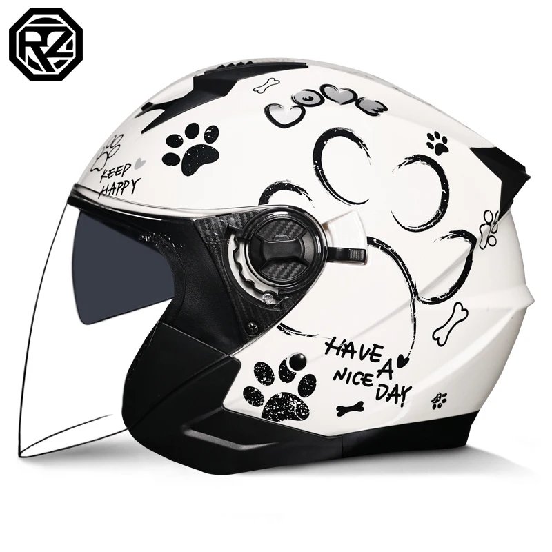 ORZ Modular Flip Up Motorcycle Helmet DOT Approved Dual Lens Motorbike Helmet for Men Women