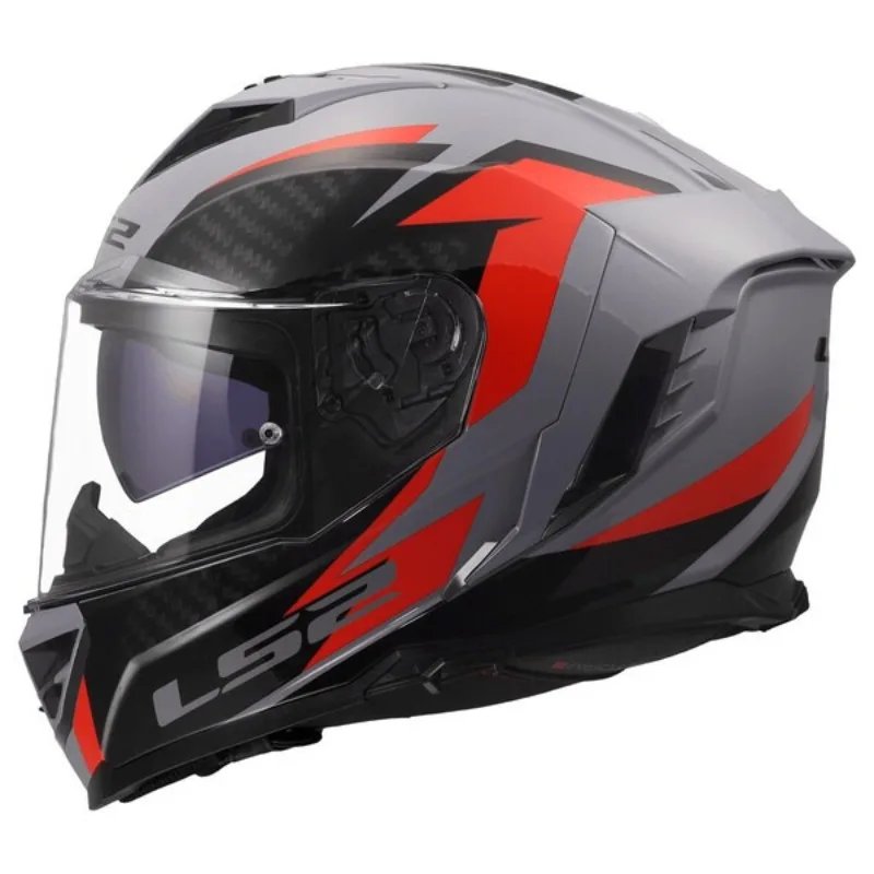 LS2FF818 motorcycle double lens helmet men women locomotive racing small shell full helmet four-season anti-fog large tail