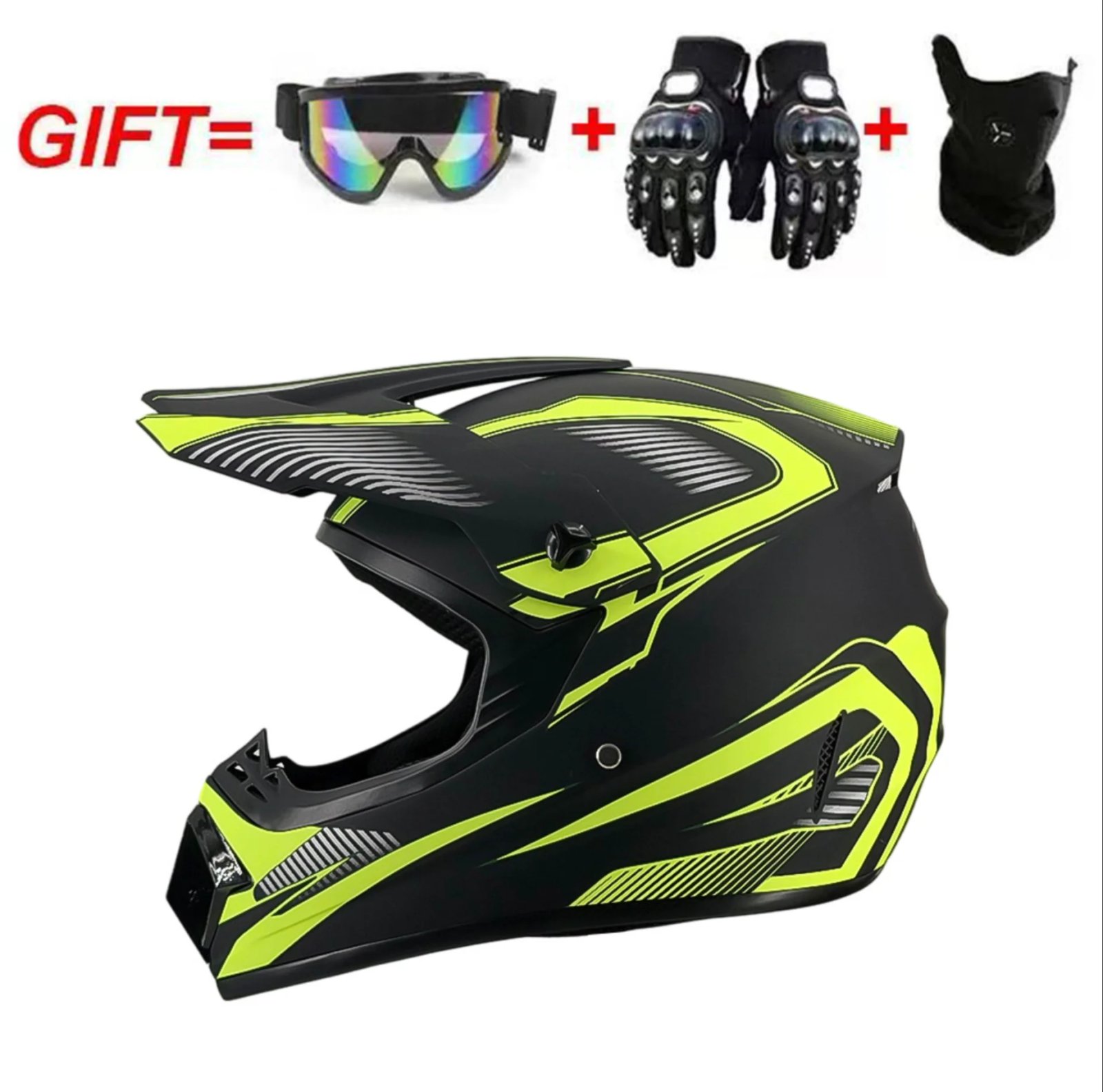 Full Face Off-Road Helmet: Conquer Every Trail DOT Certified Safety Unbeatable Value Built for Adventure for youth kids