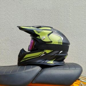 Professional Adult Outdoor Full Face Mountain Bike Helmet Racing Downhill MTB Full Face Helmet Safe for Men Women with Goggle