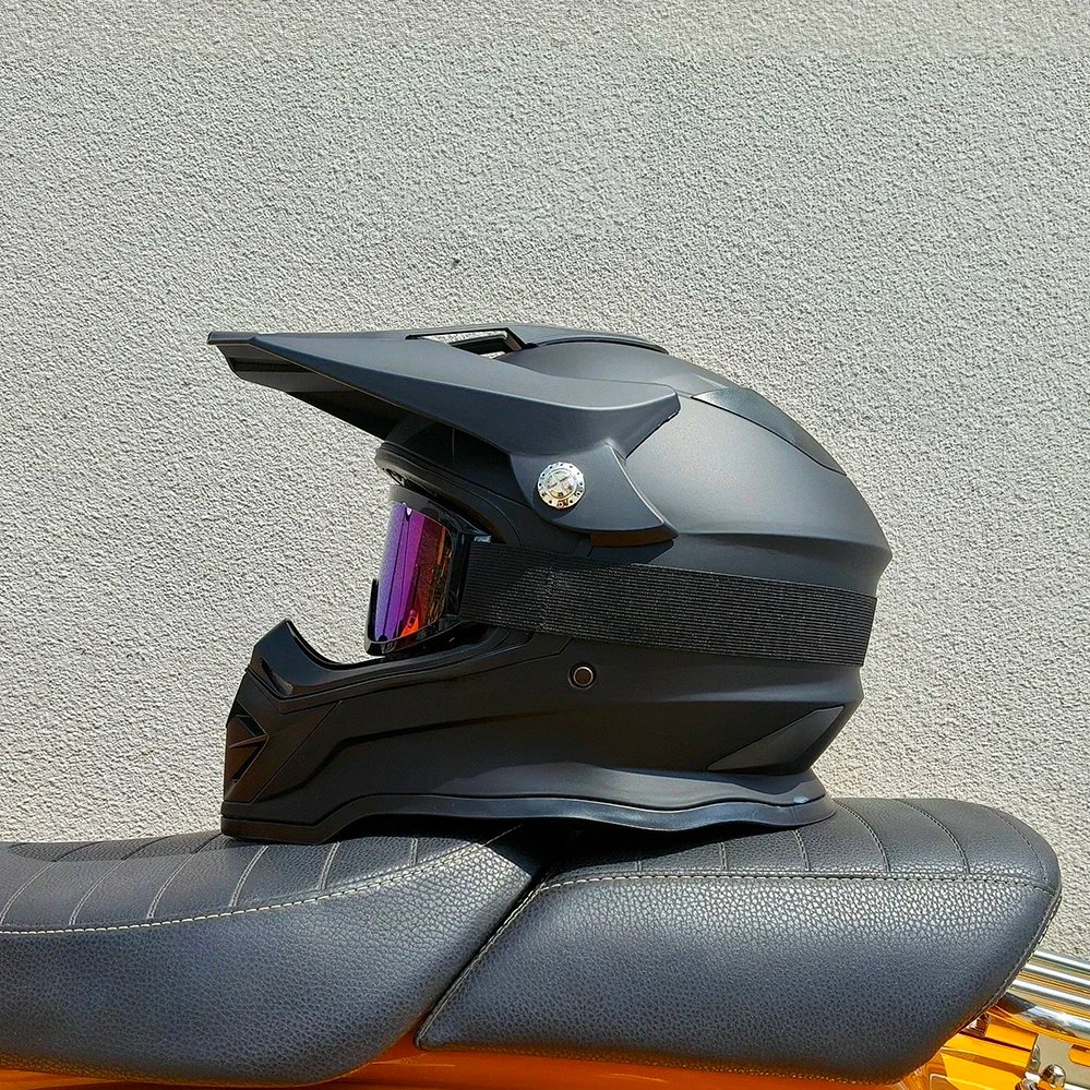 Professional Adult Outdoor Full Face Mountain Bike Helmet Racing Downhill MTB Full Face Helmet Safe for Men Women with Goggle