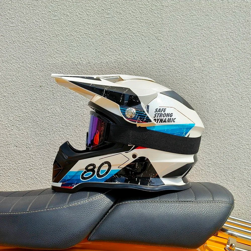 Professional Adult Outdoor Full Face Mountain Bike Helmet Racing Downhill MTB Full Face Helmet Safe for Men Women with Goggle