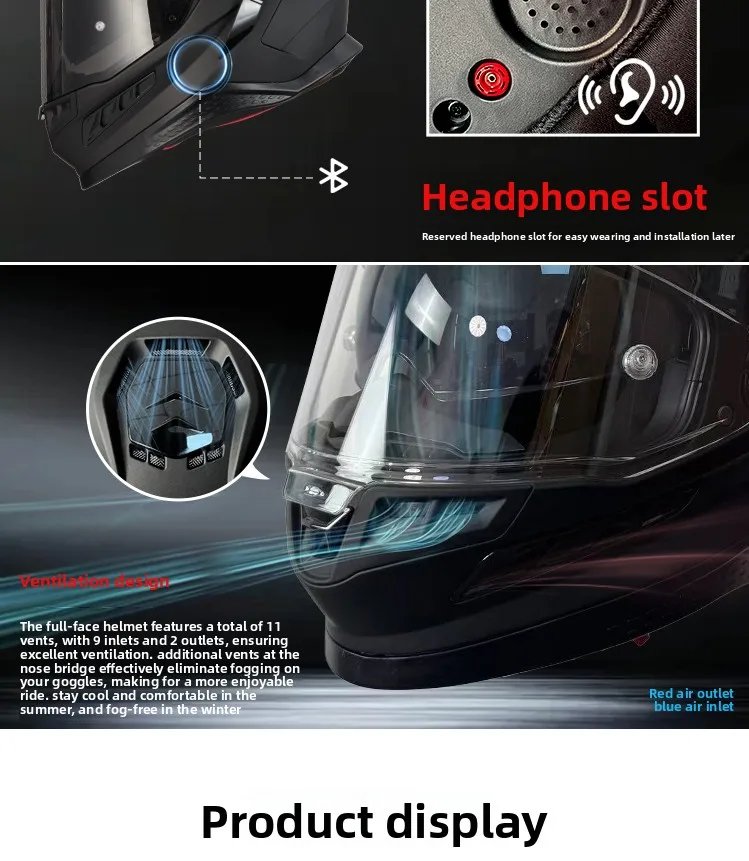 DOT Approved  Larger Head Circumference 68cm, Lightweight Motorcycle Riding Helmet Casque Moto Racing Casco Abatible Para Moto