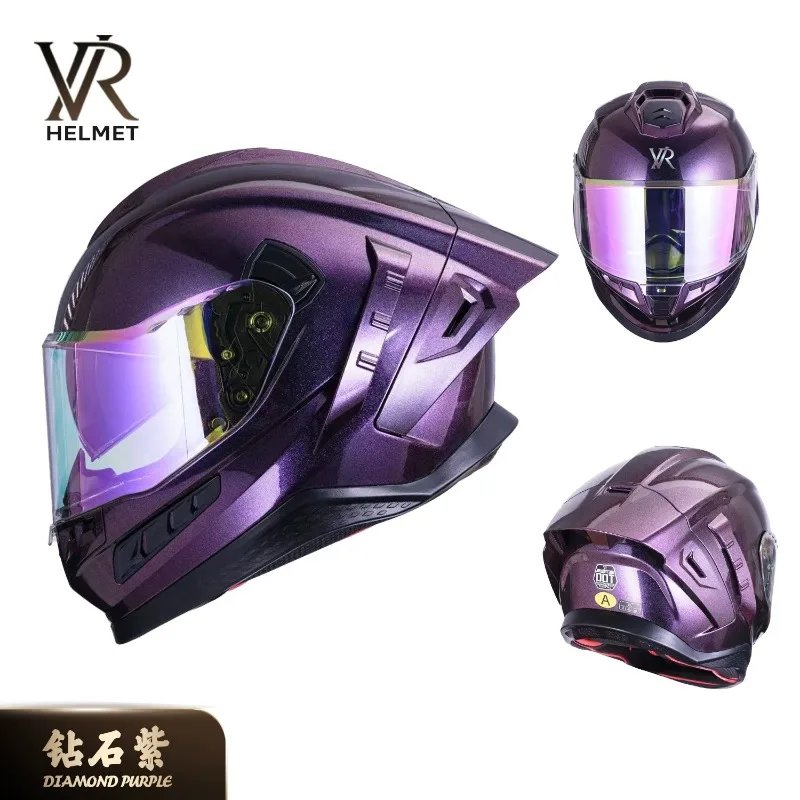 DOT Approved  Larger Head Circumference 68cm, Lightweight Motorcycle Riding Helmet Casque Moto Racing Casco Abatible Para Moto