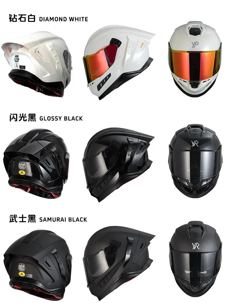 DOT Approved  Larger Head Circumference 68cm, Lightweight Motorcycle Riding Helmet Casque Moto Racing Casco Abatible Para Moto
