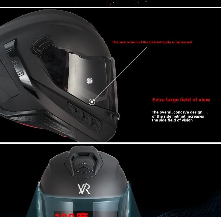 DOT Approved  Larger Head Circumference 68cm, Lightweight Motorcycle Riding Helmet Casque Moto Racing Casco Abatible Para Moto